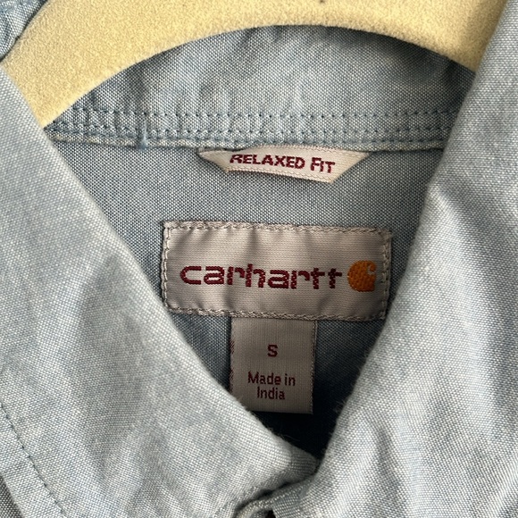 Men’s short sleeve button up carhartt small relaxed fit - Picture 3 of 3